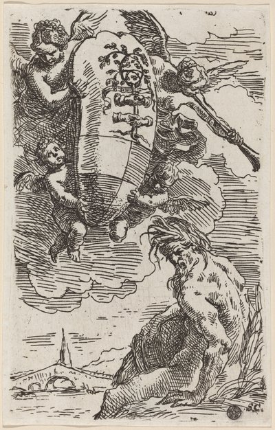 Frontispiz mit Wappen von Simone Cantarini