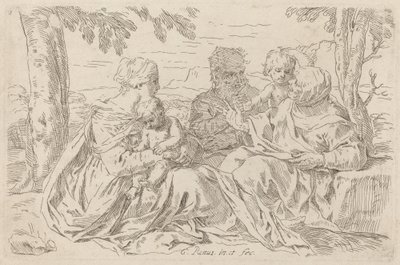 Die Heilige Familie von Simone Cantarini