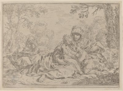 Die Heilige Familie von Simone Cantarini