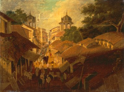 Straße in Patna von Sir Charles D