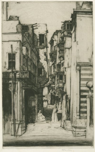 Straße in Kairo von Sir David Young Cameron