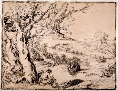 Timon und Apemantus, 1883 von Sir John Gilbert