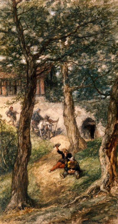 Unter dem grünen Baum, 1886 von Sir John Gilbert