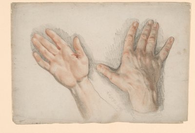 Zwei Studien einer rechten Hand von Sir Thomas Lawrence