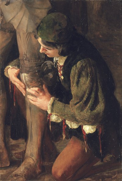 Studie für "Equipped" von Solomon Joseph Solomon