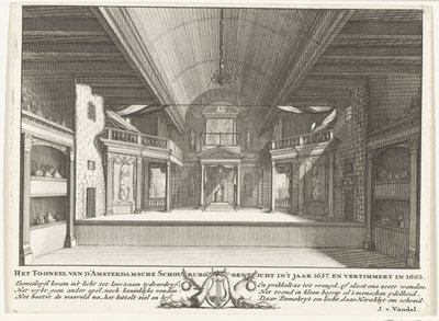 Das Theater von Jacob van Campen, 1658 von Solomon Savery