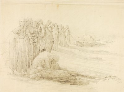 Trauer von Solon H. Borglum