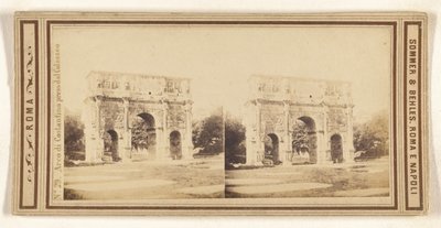 Arco di Costantino vom Kolosseum aus gesehen von Sommer and Behles