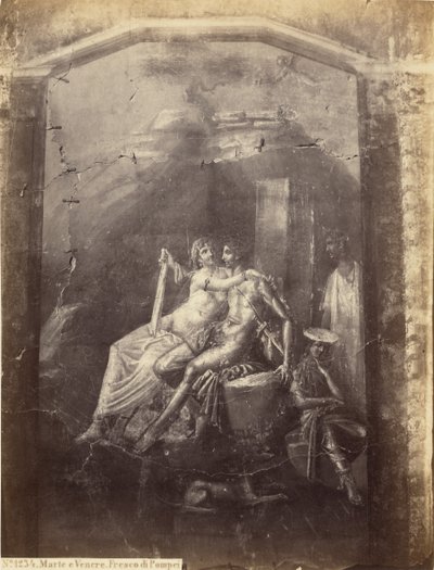 Mars und Venus. Fresko von Pompeji von Sommer and Behles