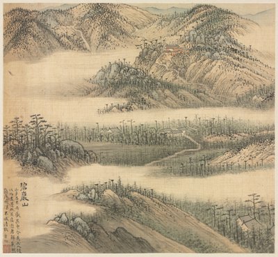 Mt. Biyan Grüner Felsen, 1500er Jahre von Song Xu