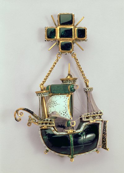Karavellen-Anhänger, 1580er-90er Jahre von Spanish School