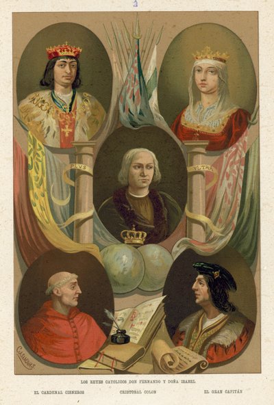 Ferdinand und Isabella von Spanien von Spanish School