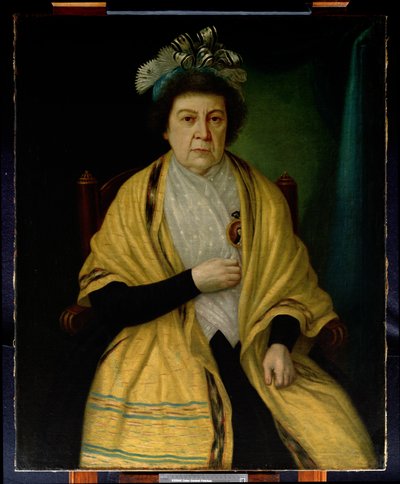 Porträt einer alten Frau von Spanish School