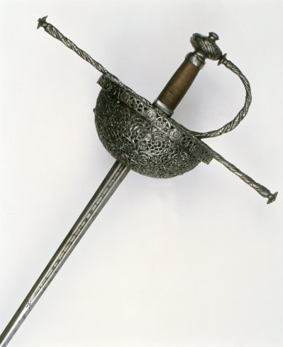 Rapiergriff (Stahl) von Spanish School