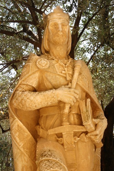 Statue von Alfons X. (1221-84) der Weise von Spanish School