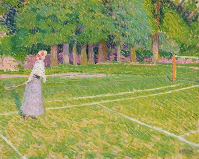 Tennis in Hertingfordbury, 1910 von Spencer Frederick Gore