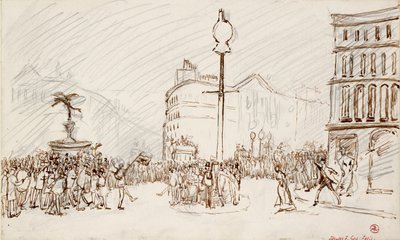 Straßenszene-Piccadilly Circus von Spencer Gore