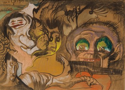 Komposition Grünes Auge von Stanislaw Ignacy Witkiewicz