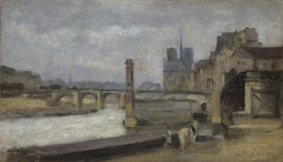 Die Pont de la Tournelle, Paris, 1862-1864 von Stanislas Lepine