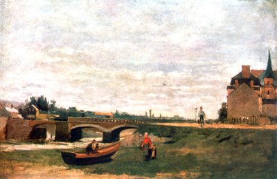 Ansicht des Dorfes, um 1855-1892 von Stanislas Lepine