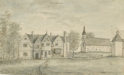 Haselour Kapelle: Aquarell, undatiert [1797] von Stebbing Shaw