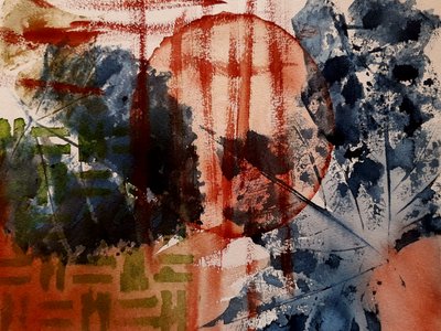 Experiment mit Blättern - Nr. 3 von Steegs Art Karin