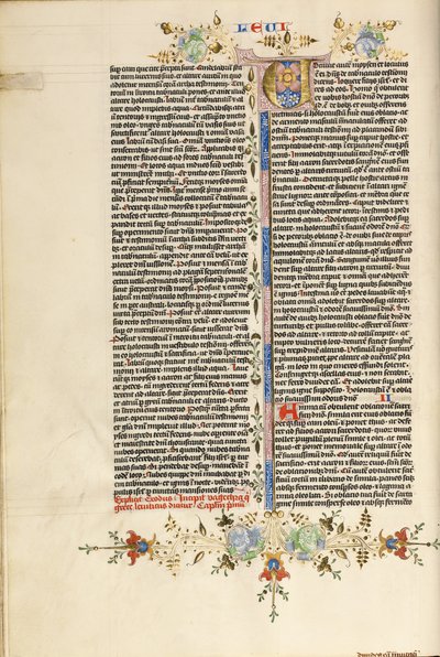 Geschmückte Initiale V von Stefan Lochner