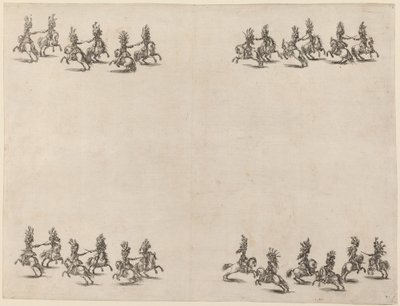 Kavaliere kämpfen mit Schwertern von Stefano della Bella
