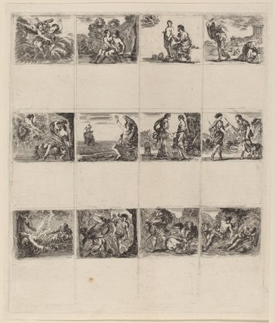Mythologische Spielkarten, 1644 von Stefano della Bella