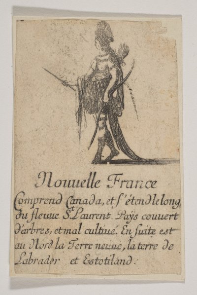 Nouvelle France, 1644 von Stefano della Bella
