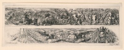 Ornamente von Friesen und Laubwerk von Stefano della Bella