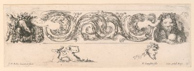 Ornamente von Friesen und Laubwerk von Stefano della Bella
