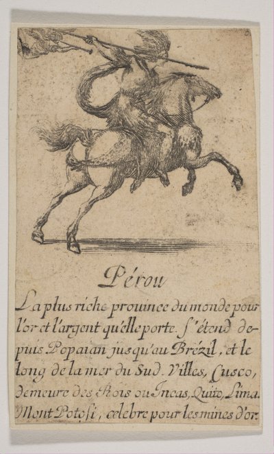 Peru, 1644 von Stefano della Bella