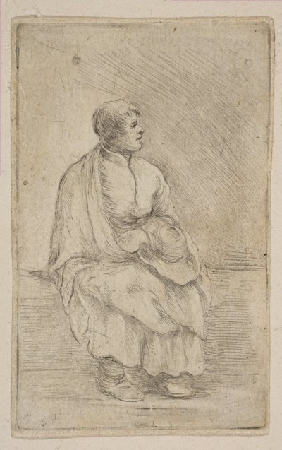 Sitzender Geistlicher von Stefano della Bella
