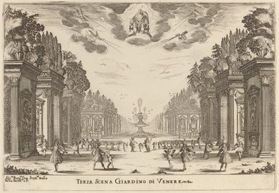 Terza Scena Giardino di Venere, 1637 von Stefano della Bella