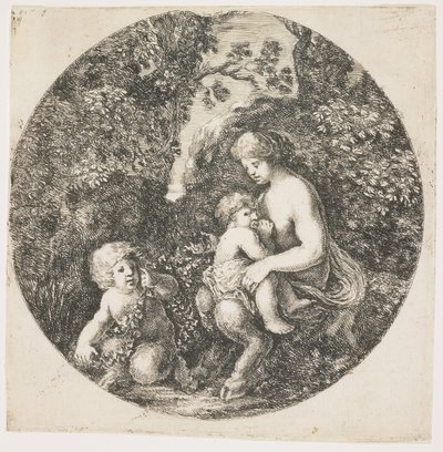 Die Frau des Satyrs, 1656 von Stefano della Bella