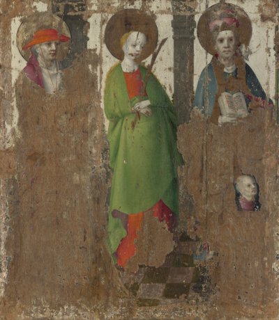 Drei Heilige, um 1450 von Stephan Lochner