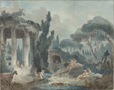 Die Wippe von Style of Hubert Robert