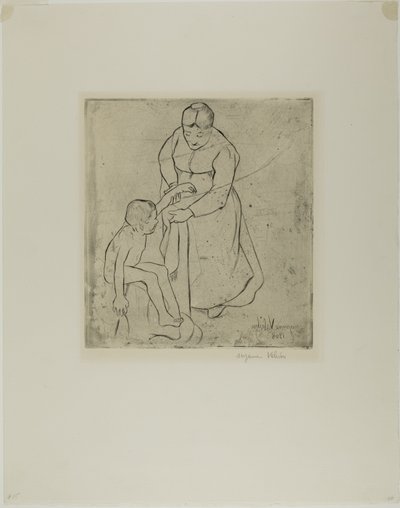 Großmutter und Kind von Suzanne Valadon