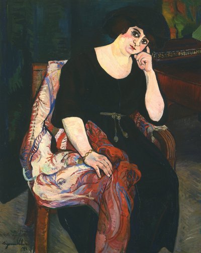 Porträt von Madame Zamaron von Marie Clementine (Suzanne) Valadon