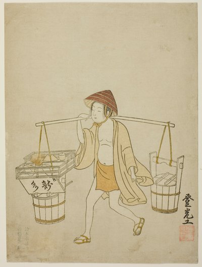 Ein Wasserverkäufer von Suzuki Harunobu