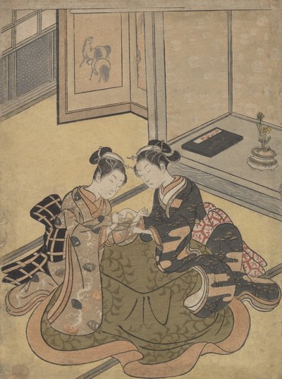 Katzenwiege, ca. 1765 von Suzuki Harunobu
