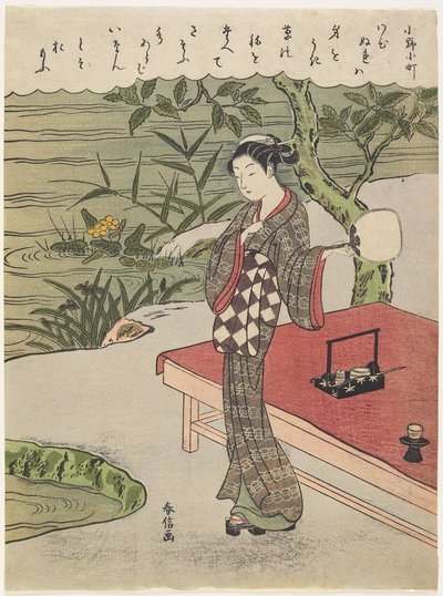 Ono no Komachi, ca. 1767 von Suzuki Harunobu