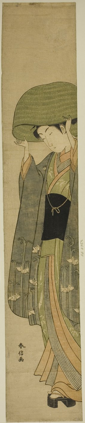 Der Korbhut von Suzuki Harunobu