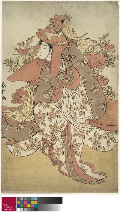 Der Löwentanz, ca. 1769-70 von Suzuki Harunobu