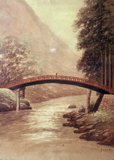 Die Brücke von Suzuki Harunobu