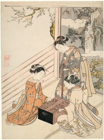 Das Spiel beobachten von Suzuki Harunobu
