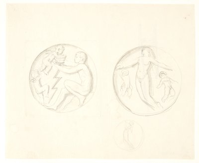 Entwurf für Reliefs von Svend Rathsack
