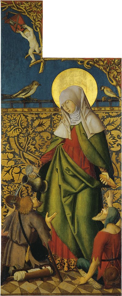 Heilige Elisabeth mit zwei Bettlern von Swabian master