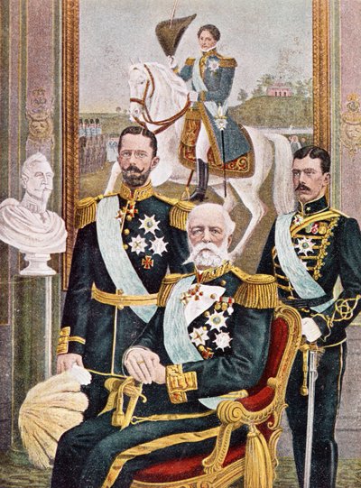 Fünf Generationen schwedischer Monarchen, 1904 von Swedish School